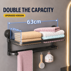 TAILI Space3.0 Double Folding Bath Towel Rack #AW914