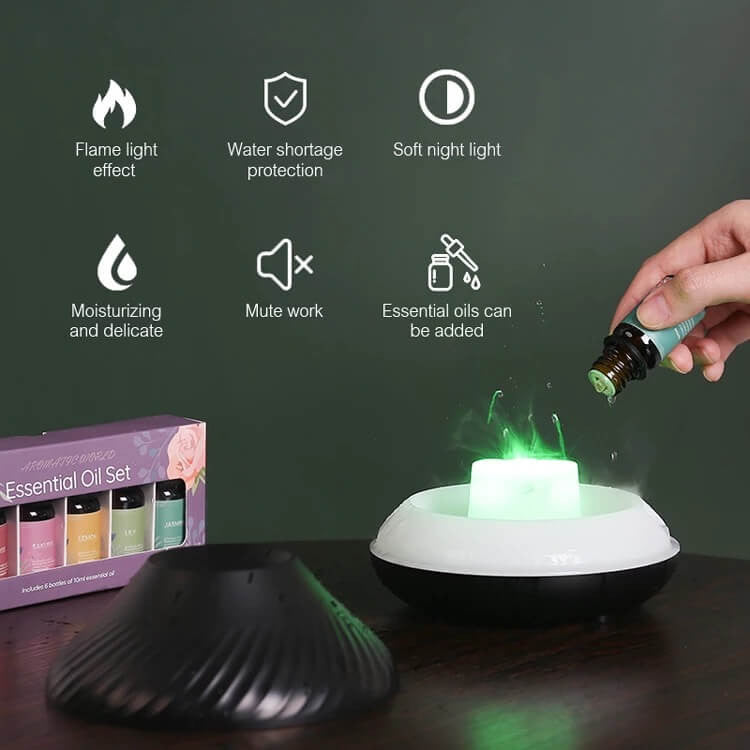 Volcano Fire Flame Aroma Diffuser – view 2