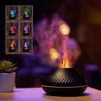 Volcano Fire Flame Aroma Diffuser – Black