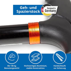 Weinberger Foldable Adjustable Walking Stick
