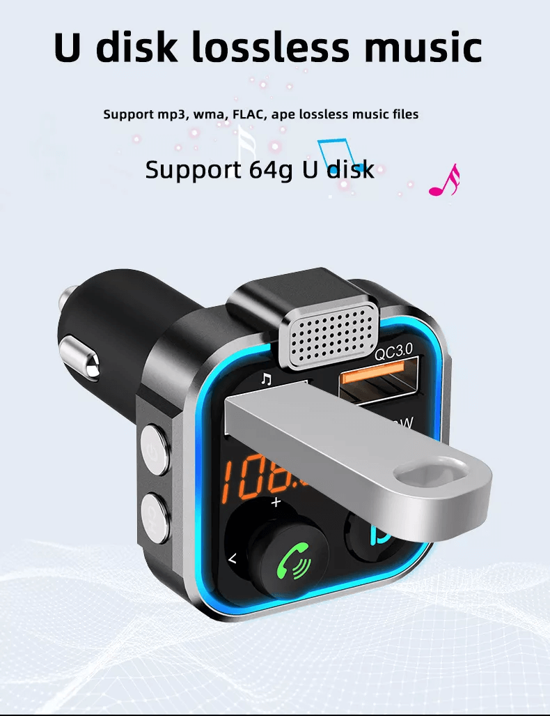 Wireless Bluetooth 5.0 FM Transmitter - Buyrouth