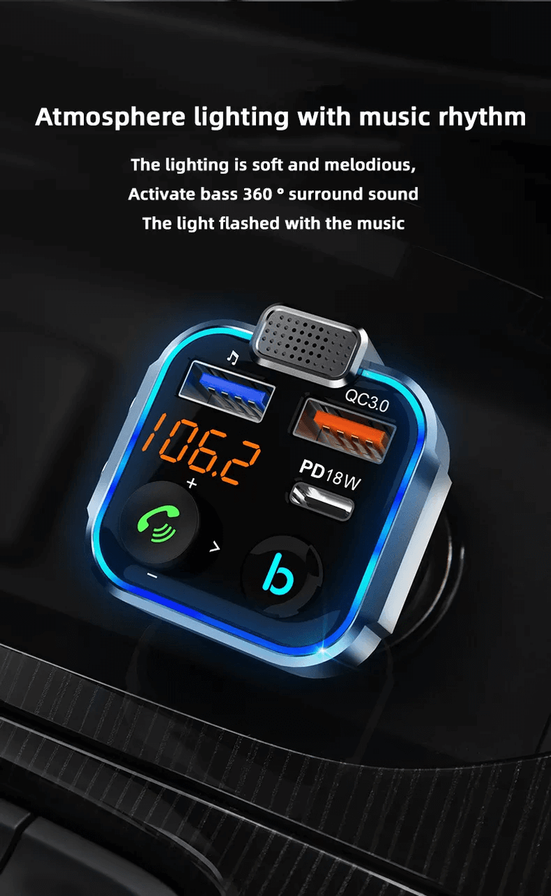 Wireless Bluetooth 5.0 FM Transmitter - Buyrouth