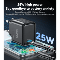Yesido GaN 25W Fast Charging Adapter #YC62