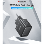 Yesido GaN 25W Fast Charging Adapter #YC62 – view 3