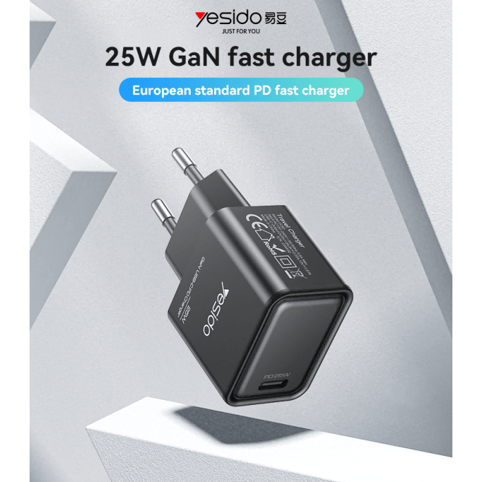 Yesido GaN 25W Fast Charging Adapter #YC62 – view 3