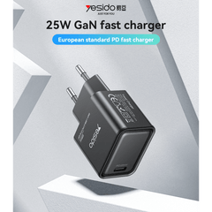 Yesido GaN 25W Fast Charging Adapter #YC62