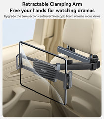 Yesido 360 Rotating Extra Wide Clamping Car Seat Phone & Tablet Holder #C294