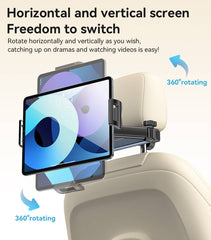 Yesido 360 Rotating Extra Wide Clamping Car Seat Phone & Tablet Holder #C294