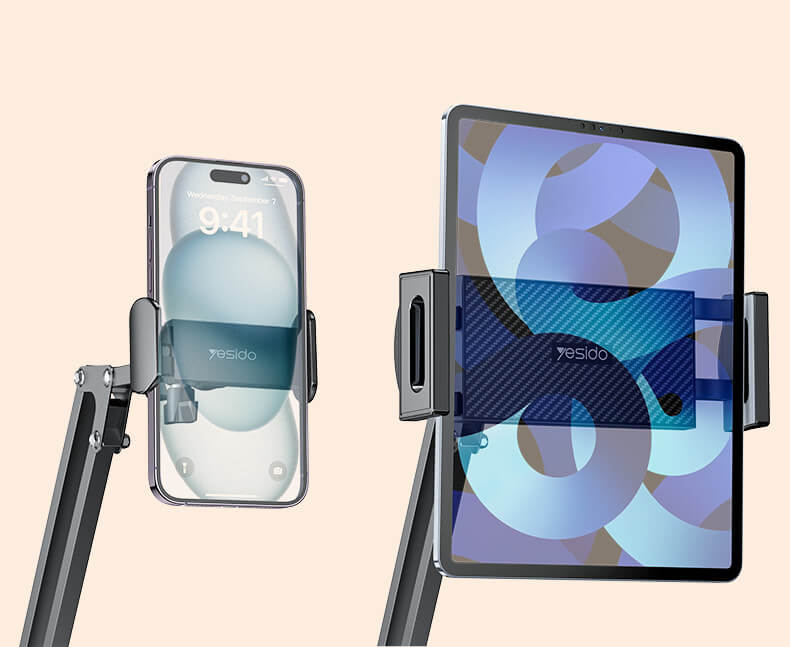 Yesido 360° Adjustable Folding Tablet & Phone Holder with Clamp #C296 – view 8