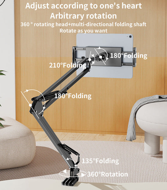 Yesido 360° Adjustable Folding Tablet & Phone Holder with Clamp #C296