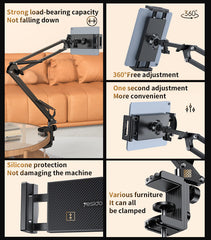 Yesido 360° Adjustable Folding Tablet & Phone Holder with Clamp #C296